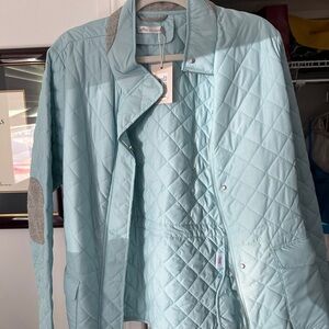 Peter Millar Light Blue Quilted Jacket